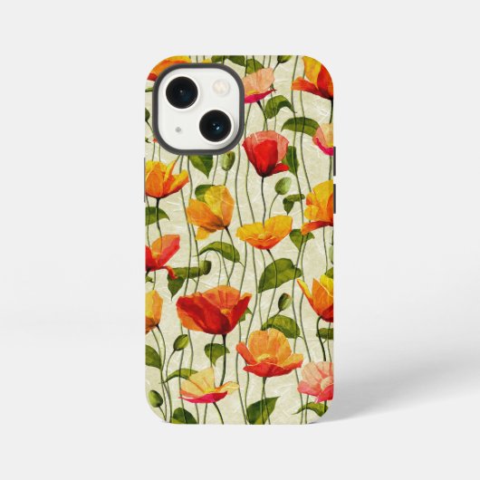 Bloem kunst iPhone hoesje (Achterkant)