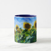 Bloem Kunst Zonnebloem Bloemrijke Mok (Midden)