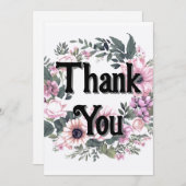 Bloem Label Dankjewel Krans Classy Coquette Kaart (Voorkant / Achterkant)