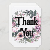 Bloem Label Dankjewel Krans Classy Coquette Kaart (Voorkant / Achterkant)