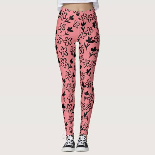 bloem leggings (Voorkant)