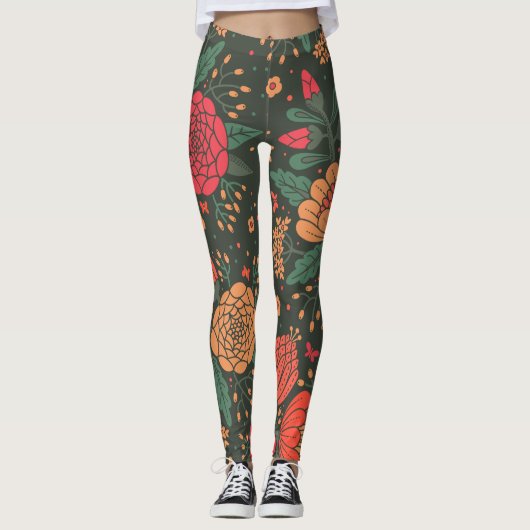bloem leggings (Voorkant)