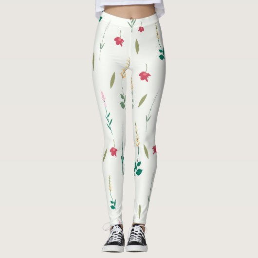 Bloem Lente Bloeiende Bloemen Leggings (Voorkant)