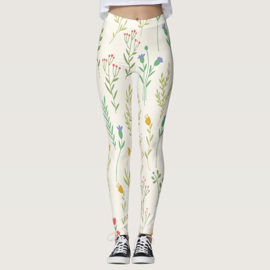Bloem Lente Bloeiende Bloemen Leggings (Voorkant)