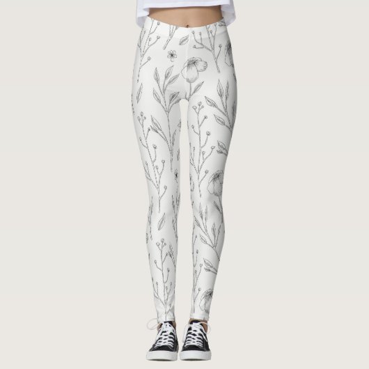 Bloem Lente Bloeiende Bloemen Leggings (Voorkant)