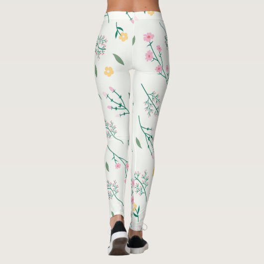 Bloem Lente Bloeiende Bloemen Leggings (Achterkant)
