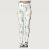 Bloem Lente Bloeiende Bloemen Leggings (Voorkant)