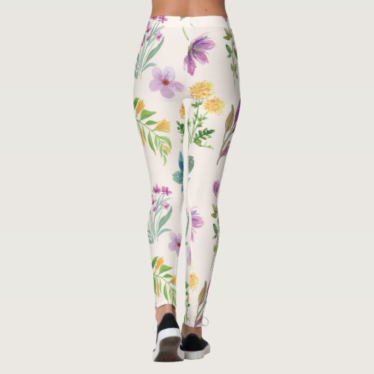 Bloem Lente Bloeiende Bloemen Leggings (Achterkant)