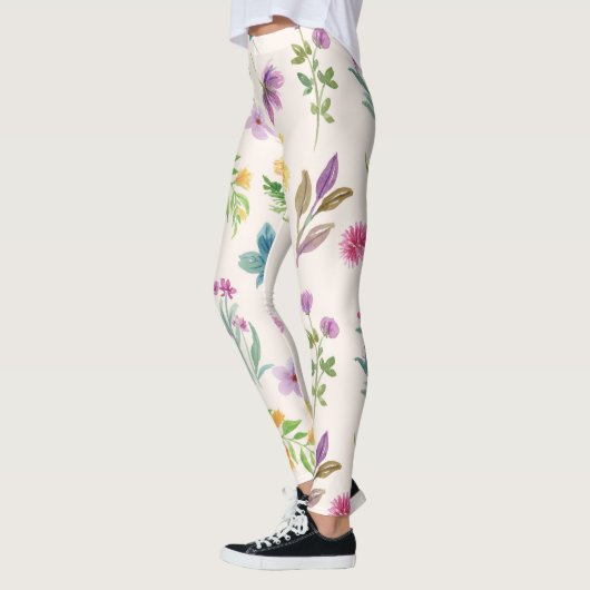 Bloem Lente Bloeiende Bloemen Leggings (Links)