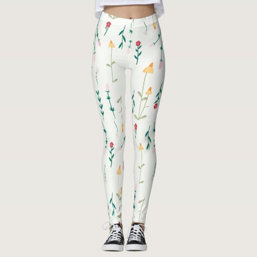 Bloem Lente Bloeiende Bloemen Leggings (Voorkant)
