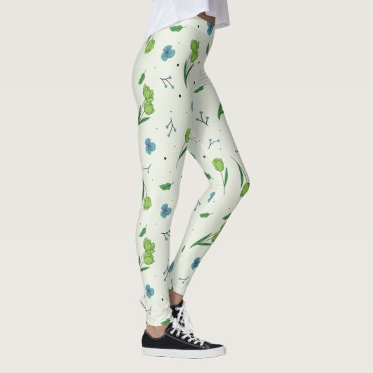 Bloem Lente Bloeiende Bloemen Leggings (Rechts)
