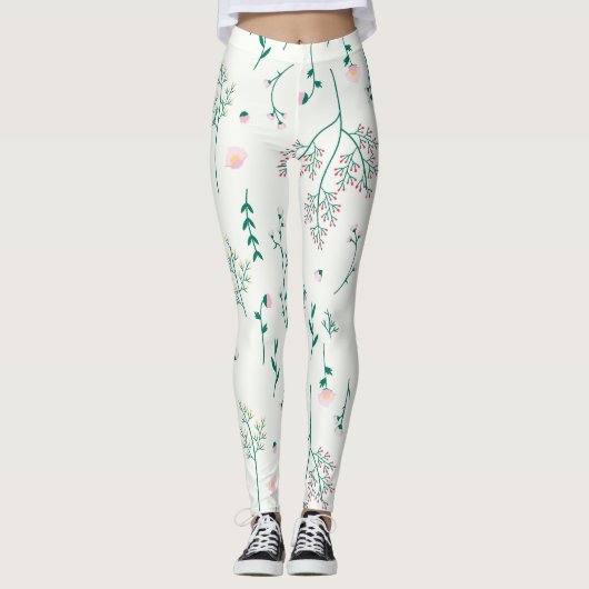 Bloem Lente Bloeiende Bloemen Leggings (Voorkant)