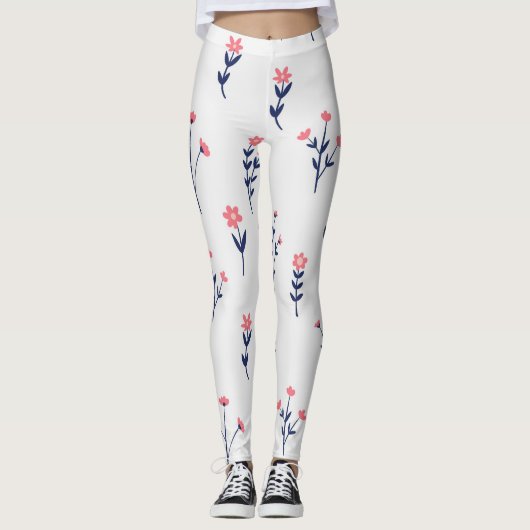 Bloem Lente Bloeiende Bloemen Leggings (Voorkant)