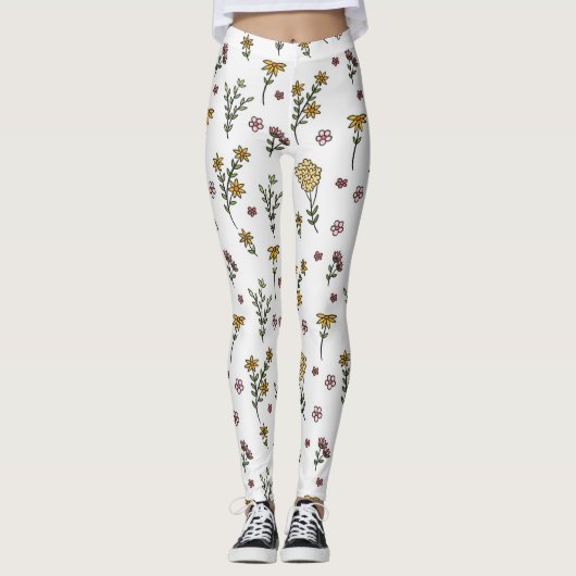 Bloem Lente Bloeiende Bloemen Leggings (Voorkant)