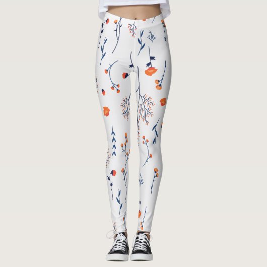 Bloem Lente Bloeiende Bloemen Leggings (Voorkant)