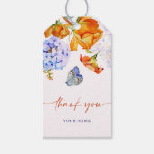 Bloem lente tuin vlinder cadeaulabel (Voorkant)