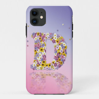 Bloem letter D iPhone 11 Hoesje