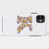 Bloem letter K Case-Mate iPhone Case (Achterkant (horizontaal))