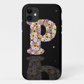 Bloem letter p iPhone 11 hoesje