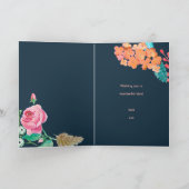 Bloem & Lettering Verjaardagskaart Kaart (Binnen)