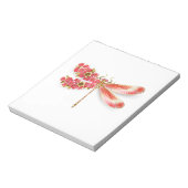 Bloem libel met juwelen sakura notitieblok (Linkerzijde)