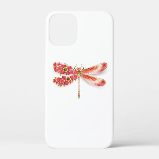 Bloem libel met sieraden sakura Case-Mate iPhone case (Achterkant)