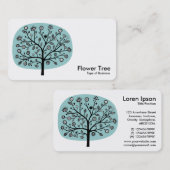 Bloem - Licht Blauw Groen Visitekaartje (Voorkant / Achterkant)