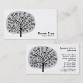 Bloem - Licht grijs Visitekaartje (Voorkant / Achterkant)