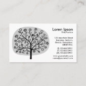 Bloem - Licht grijs Visitekaartje (Achterkant)