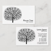 Bloem - Licht grijs Visitekaartje (Voorkant / Achterkant)
