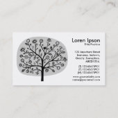 Bloem - Licht grijs Visitekaartje (Achterkant)