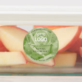 Bloem Licht Rood Bruin Groen Product Labels Logo (Aangebracht)
