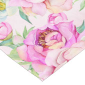 Bloem Licht Roze Koele Print Korte Tafelloper (Hoek)