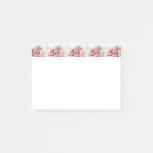 Bloem Liefde Roze Rozen Romantische Post-it notiti Post-it® Notes (Voorkant)
