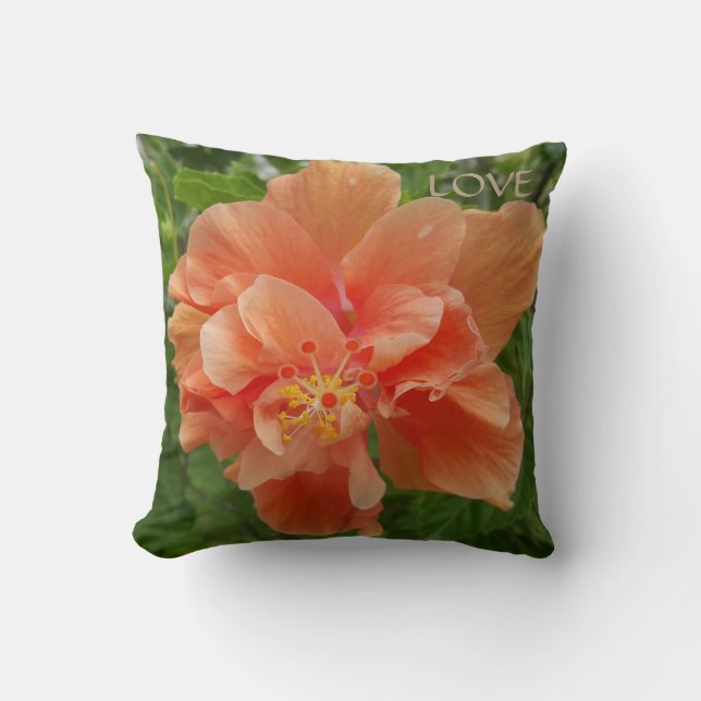 Bloem Liefde Worp Kussen (Voorkant)