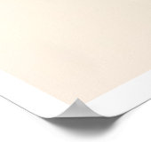 Bloem Lijn Kunst - Elegante Beige Poster (Hoek)