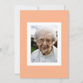 Bloem Lijst 80e Verjaardag Fotofeestje Kaart (Achterkant)