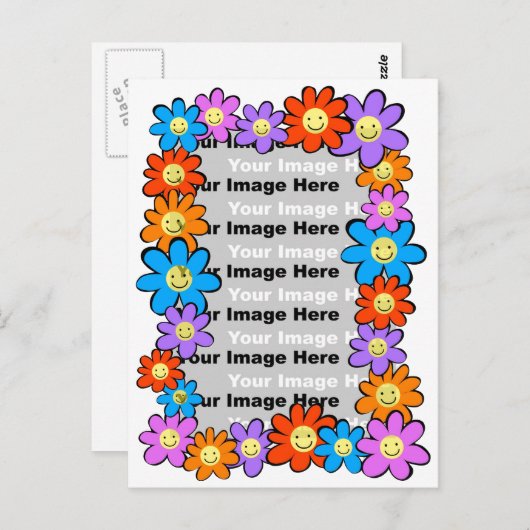 Bloem Lijst Briefkaart (Voorkant / Achterkant)