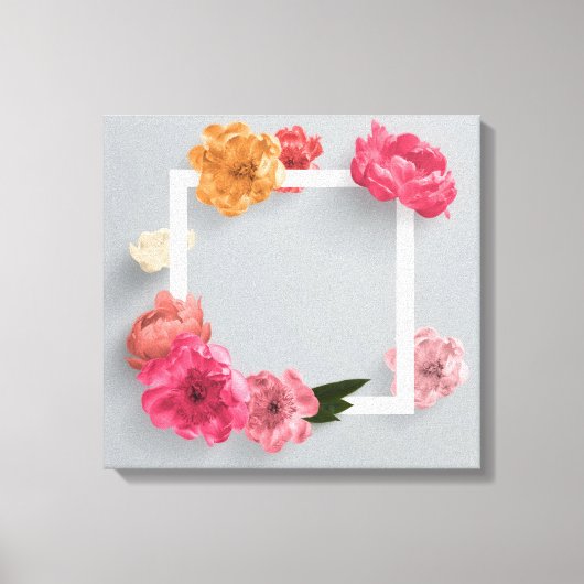 Bloem Lijst Canvas Afdruk (Voorkant)