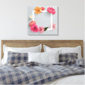 Bloem Lijst Canvas Afdruk (Insitu (Slaapkamer))