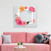 Bloem Lijst Canvas Afdruk (Insitu (Woonkamer))