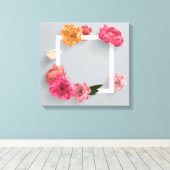 Bloem Lijst Canvas Afdruk (Insitu (Houten vloer))