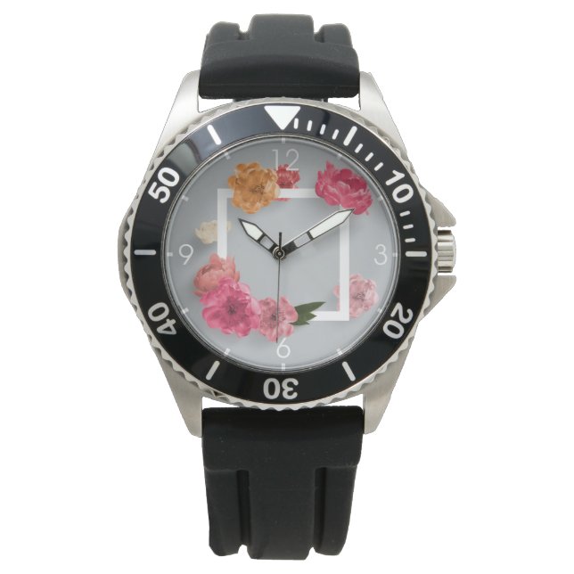 Bloem Lijst Horloge (Voorkant)