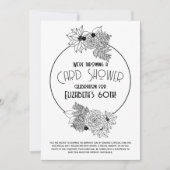 Bloem Lijst Kaart Shower 60th Birthday Invitation (Voorkant)