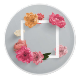 Bloem Lijst Keramische Knop