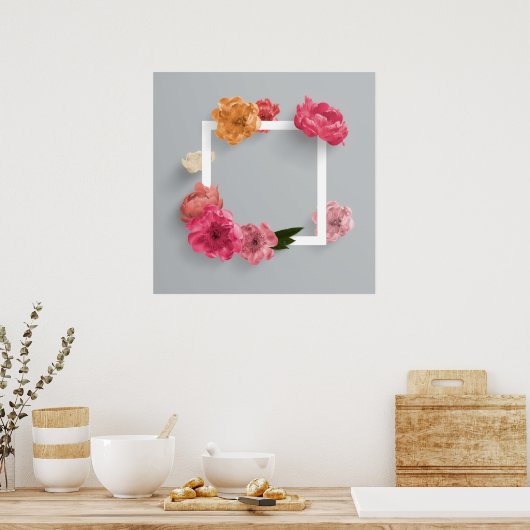Bloem Lijst Poster (Keuken)