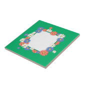 Bloem lijst tegeltje (Zijkant)