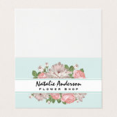 Bloem Lijst Visitekaartje (Buitenkant ongevouwen)