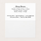 Bloem Lijst Visitekaartje (Binnenkant ongevouwen)