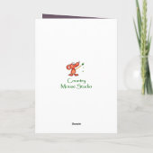 Bloem Lila Boeket Dochter Verjaardag Kaart (Achterkant)